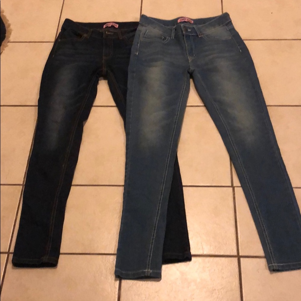 2 Pairs of Jesse Jeans high rise slim fit size 3